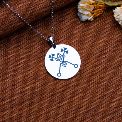 Bael Sigil Necklace, Goetia Demon Pendant, Occult Jewelry, Beelzebub Sigil, King Solomon Seal, Men's Locket Necklace, Gift for Her-handmade
