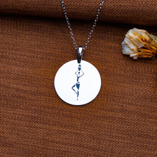 African Water Carrier Necklace, Ethnic Pendant,925 Sterling Silver, Gold Necklace,Handmade Jewelry, Custom Dainty Necklace,Personalized Gift