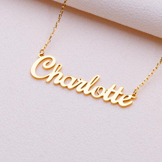 Name Necklace for Mom • Custom Charm Pendant with Name-Minimalist Gift for Her • Handmade Jewelry-Birth Month Personalization-handmade gift