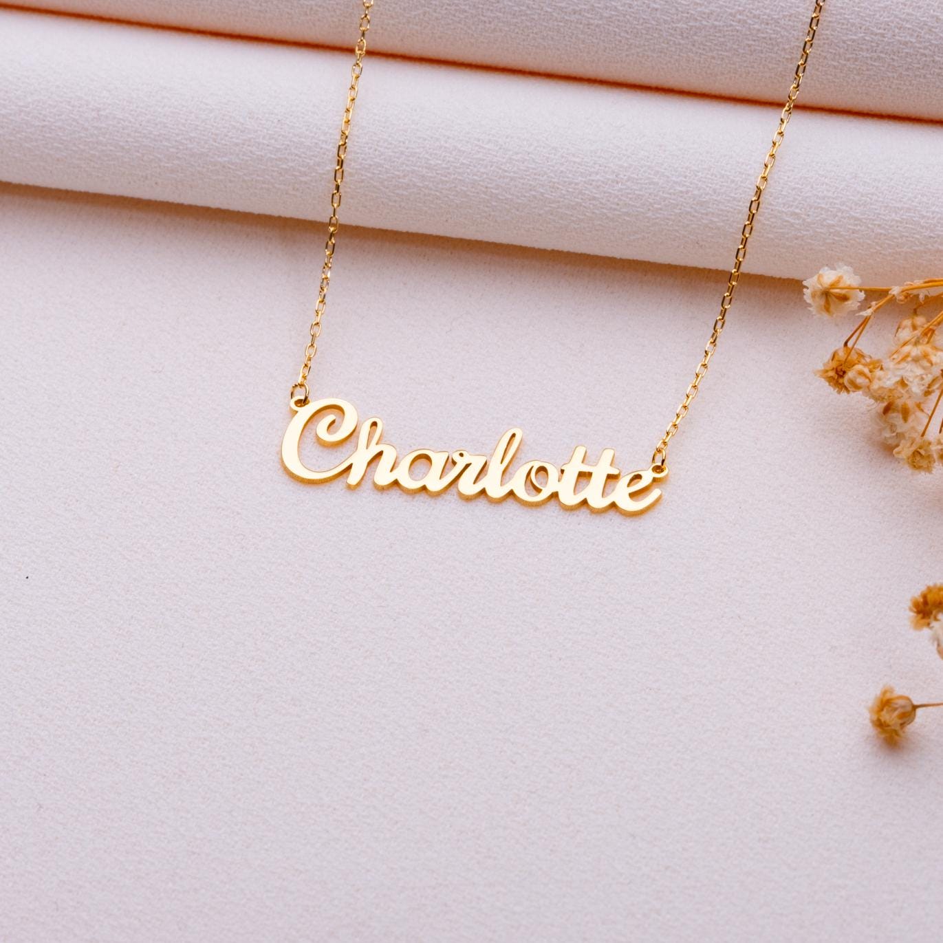 Name Necklace for Mom • Custom Charm Pendant with Name-Minimalist Gift for Her • Handmade Jewelry-Birth Month Personalization-handmade gift