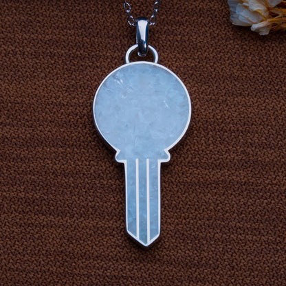 Moonstone Key Necklace –Gold Key Charm with Moonstone Pendant,Handmade Gemstone Jewelry,Crystal Necklace Gift for Her,Moonstone Jewelry Gift