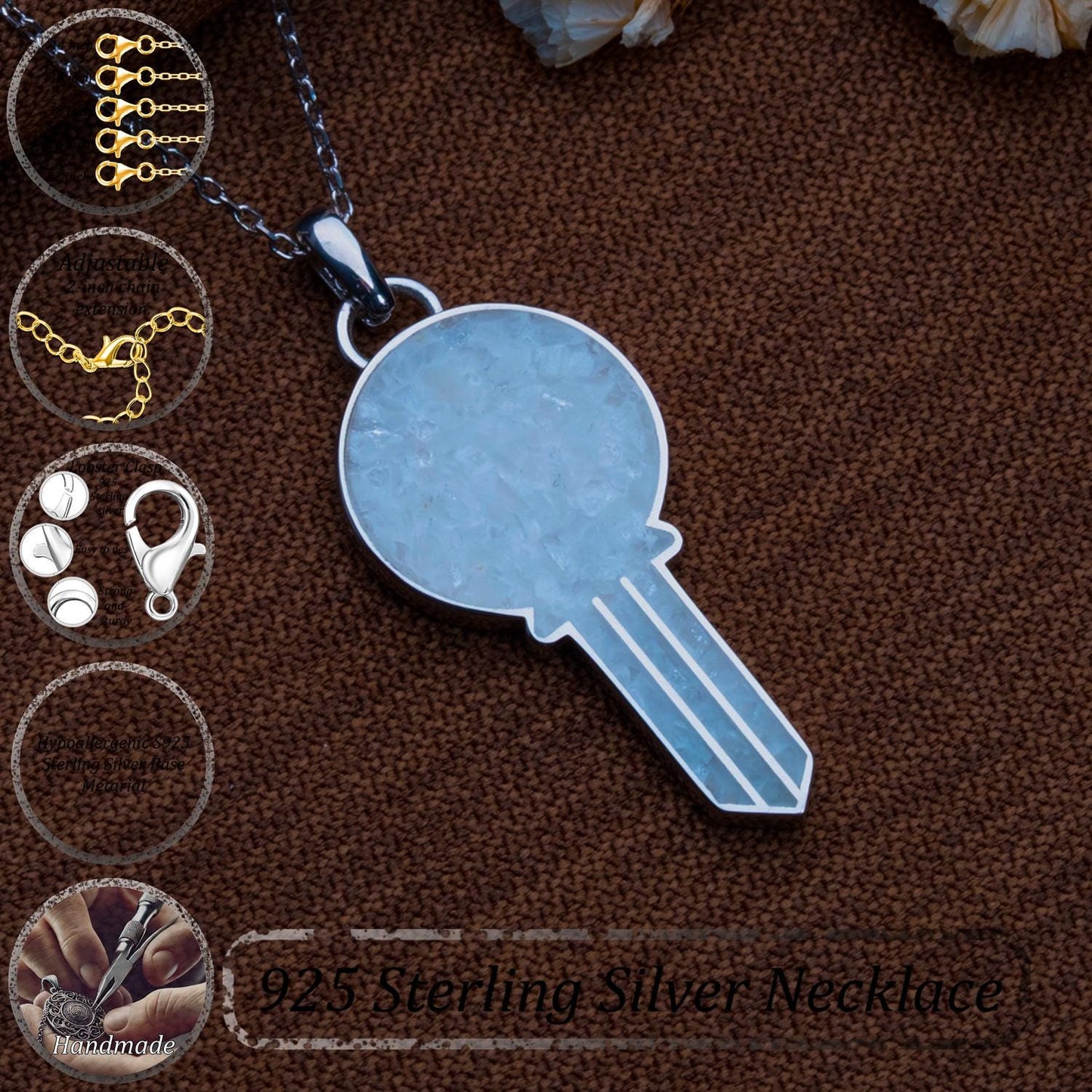 Moonstone Key Necklace –Gold Key Charm with Moonstone Pendant,Handmade Gemstone Jewelry,Crystal Necklace Gift for Her,Moonstone Jewelry Gift