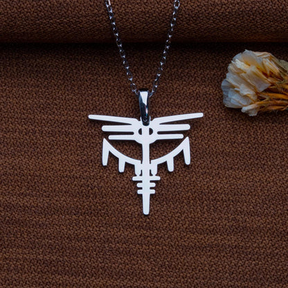 Valkyrie Pendant Necklace – Dragon Statement Jewelry,Handmade Medieval Festival Necklace for Women,Unique Gift for Her,Valkyrie Necklace