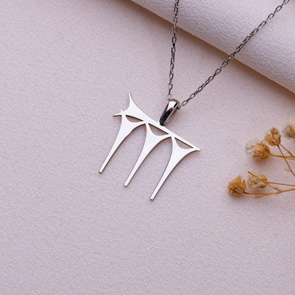 Cuneiform Name Necklace,Sumerian Jewelry,Handwriting Jewelry,Initial Tag-Carabiner Necklace,Name Logo Necklace,Customizable Charm,Gift Ideas