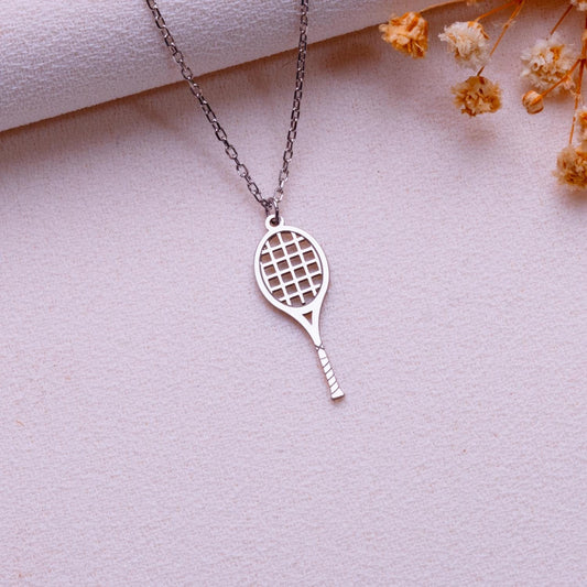 Tennis Pendant Necklace • Tennis Jewelry Gift for Her • Sports Charm for Teen Girls or Best Friend • Birthday Jewelry • I Love Tennis • Gift