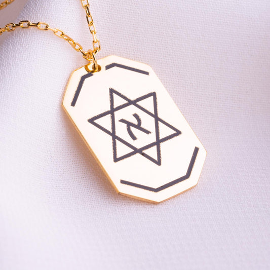 Star of David pendant, Silver Plate Pendant, Dainty Tiny Jewish Jewelry, Israeli Hebrew Necklace for Women, Religious Hanukkah Gift