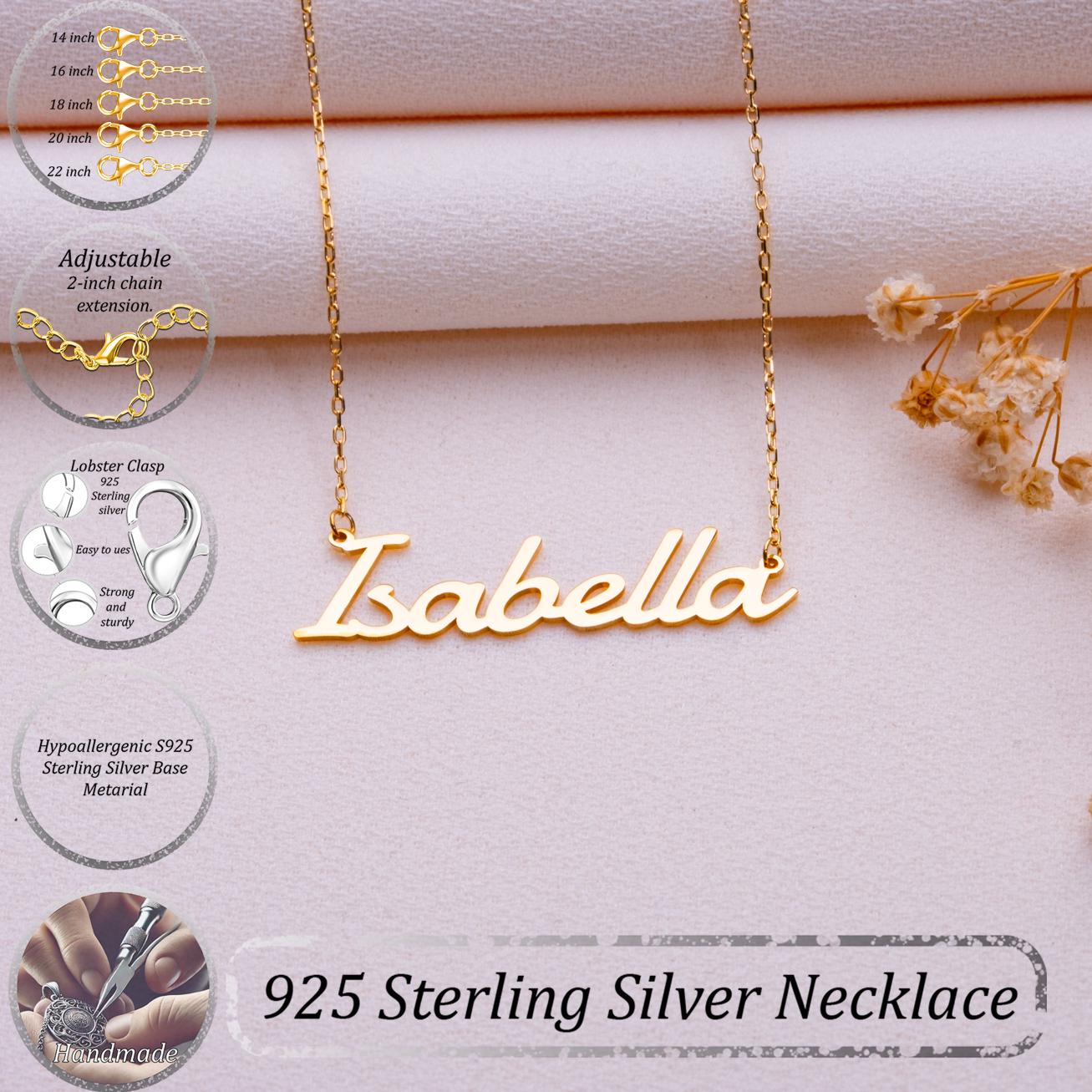 Name Necklace for Mom • Custom Charm Pendant with Name-Minimalist Gift for Her • Handmade Jewelry-Birth Month Personalization-handmade gift