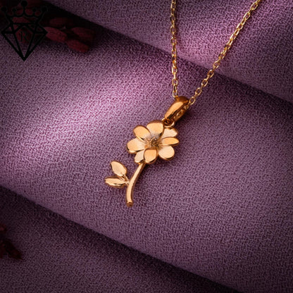 Cosmos Flower Necklace–Gold Plated Dainty Birthflower Jewelry,Custom Personalized Gift for Her,Birthday,Mom,Anniversary,Bridesmaid Jewelry