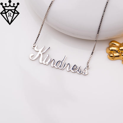 Custom Name Necklace,Gold or Silver Name Plate Necklace,Personalized Name Jewelry,Dainty Name Necklace,Birthday Gift,Customized Gift for Her
