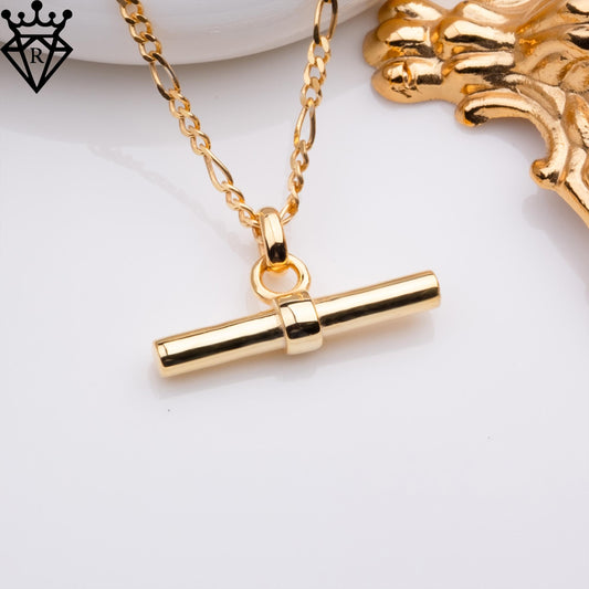 T Bar Necklace, Minimalist Bar Pendant, 925 Sterling Silver or Gold Plated, Handmade Chain Necklace for Women, Wedding or Birthday Gift