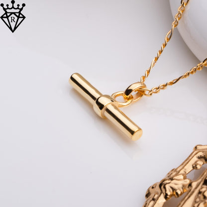 T Bar Necklace, Minimalist Bar Pendant, 925 Sterling Silver or Gold Plated, Handmade Chain Necklace for Women, Wedding or Birthday Gift