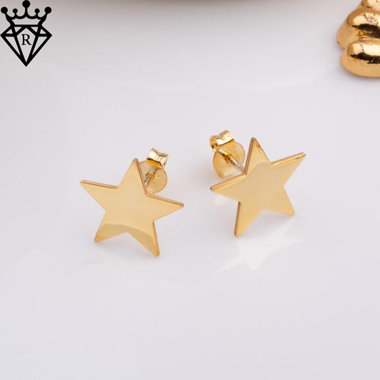 Gold Star Earrings–Tiny Star Studs,Fun Unique Star Jewelry,Silver North Star Stud Earrings,Minimal Celestial Gold Earrings for Women Girls