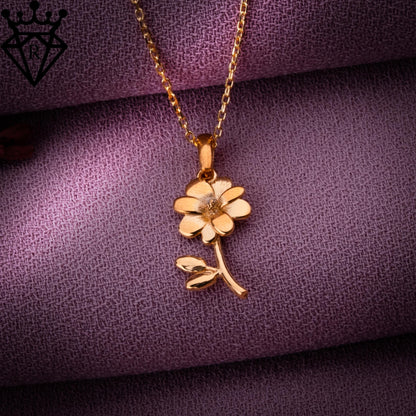Cosmos Flower Necklace–Gold Plated Dainty Birthflower Jewelry,Custom Personalized Gift for Her,Birthday,Mom,Anniversary,Bridesmaid Jewelry