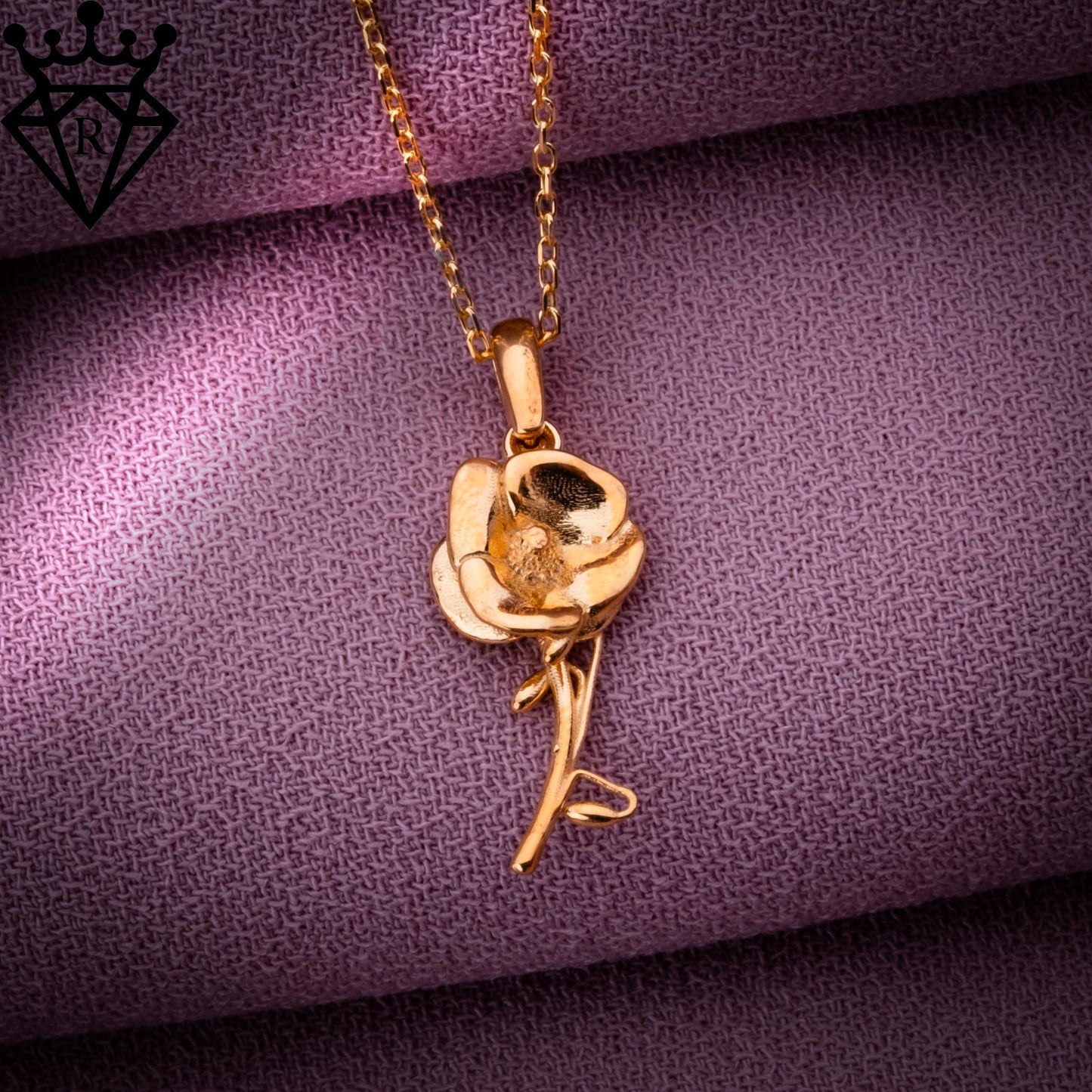 Poppy Flower Necklace–August Birth Flower Jewelry,Birth Month Charm Pendant,Red Flower Gift,Dainty Gold Birthflower Jewelry for Her