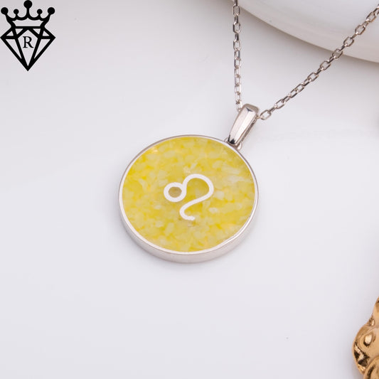 Natural Jade Zodiac Birthstone Crystal Gemstone Necklace – Handmade Pendant, Dainty Gold Astrology Stone Necklace Gift,925 sterling silver