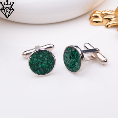 Malachite Stone Cufflinks,Anniversary Gift for Men,Groomsmen Gifts,Wedding Gifts, Wedding Favors, Gifts for Dad, Mens Jewelry,Christmas Gift