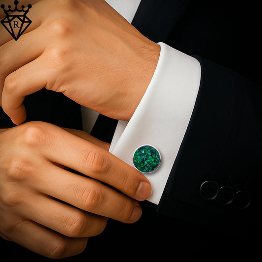 Malachite Stone Cufflinks,Anniversary Gift for Men,Groomsmen Gifts,Wedding Gifts, Wedding Favors, Gifts for Dad, Mens Jewelry,Christmas Gift