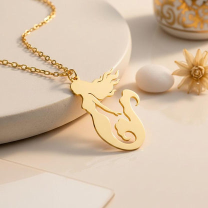 Mermaid Necklace | 925 Sterling Silver Women | Ocean Mermaid Seashell Style | Birthday Best Friend Gift