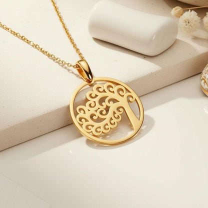 Tree of Life Necklace | 925 Sterling Silver Women Jewelry | Symbolic Family Tree Design | Meaningful Heritage Gift