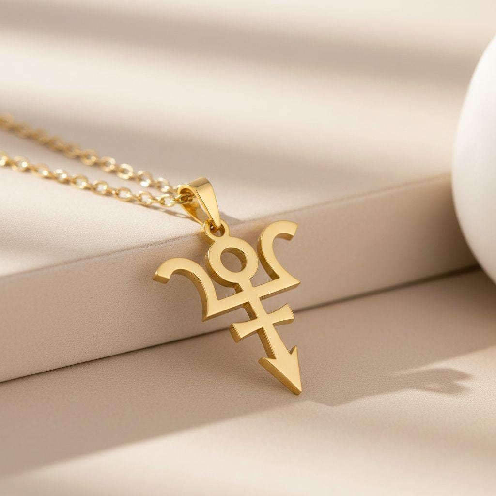Eris Symbol Necklace | 925 Sterling Silver for Her or Him | Astrological Gothic Style | Meaningful Astrology Gift