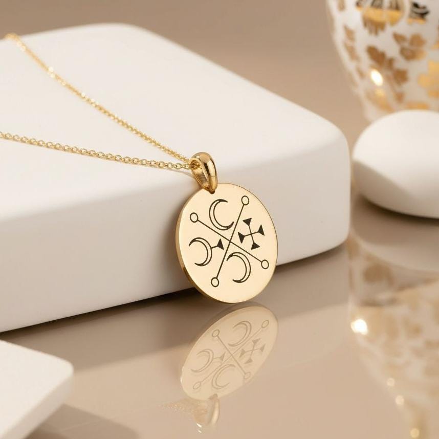 Murmur Sigil Necklace | 925 Sterling Silver Pendant | Gothic Occult Symbol | Spiritual Protection Gift