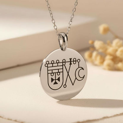 Bathin Sigil Necklace | 925 Sterling Silver Unisex Jewelry | Gothic Occult Symbol | Meaningful Spiritual Gift