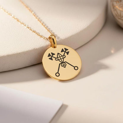 Bael Sigil Necklace | 925 Sterling Silver Jewelry | Occult Goetia Sigil Style | Dark Symbolic Gift