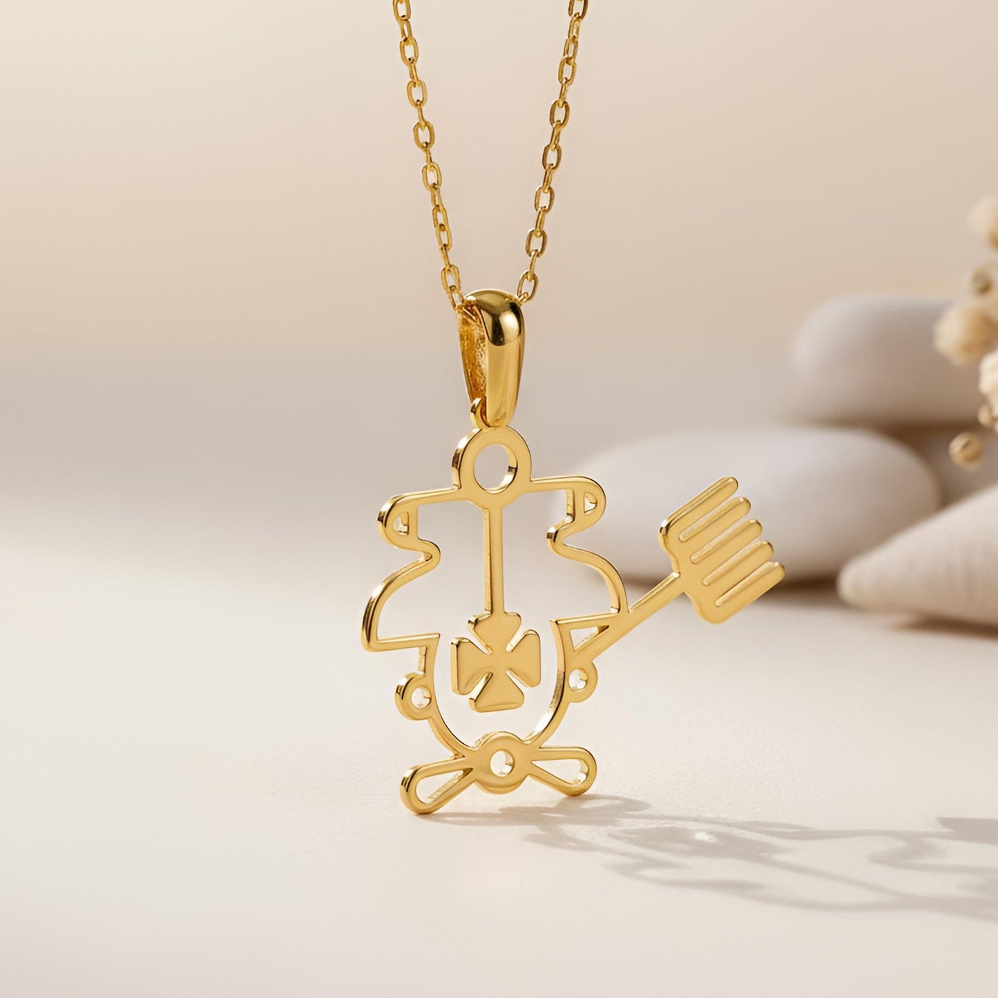 Purson Seal Necklace | 925 Sterling Silver Jewelry | Occult Demon Sigil Symbol | Mystical Protection Gift