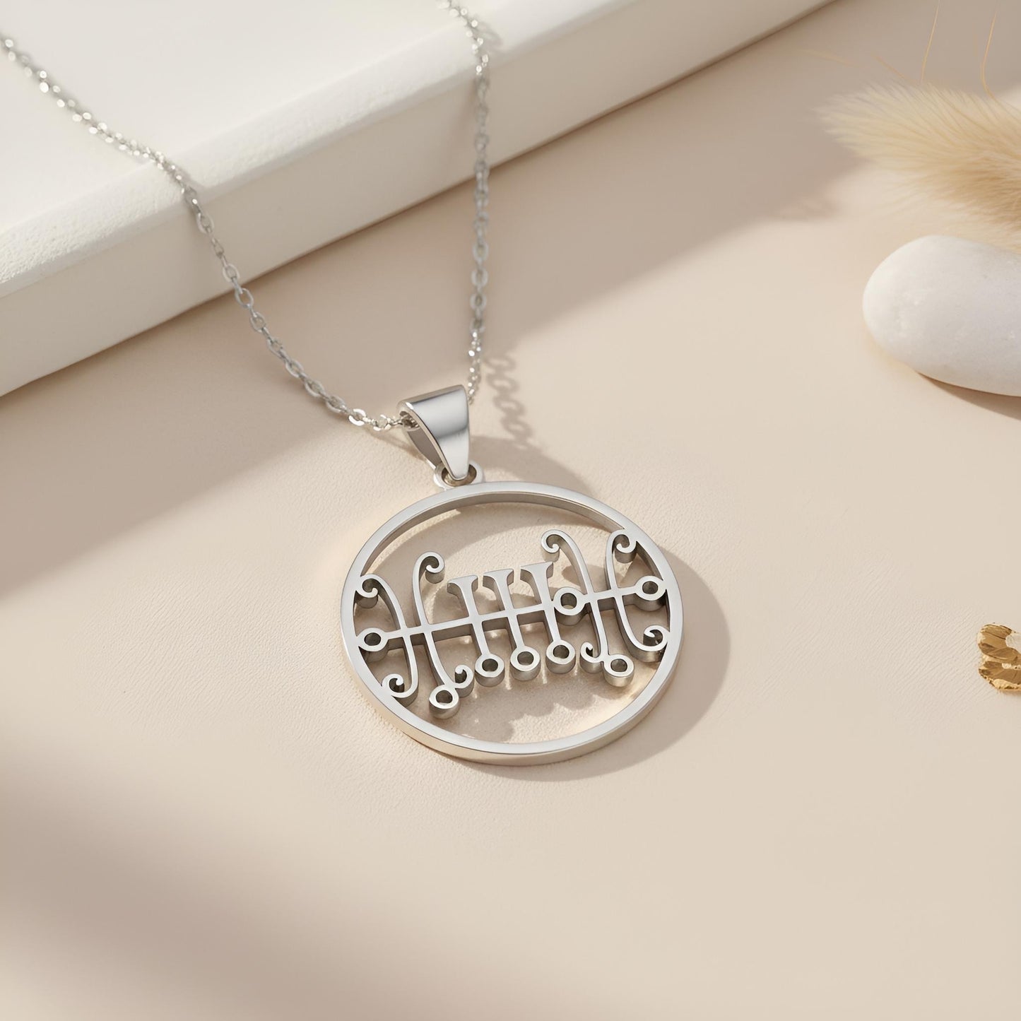 Seal of Sallos Necklace | Gold Plated Sterling Silver | Goetia Sigil Jewelry | Meaningful Spiritual Gift