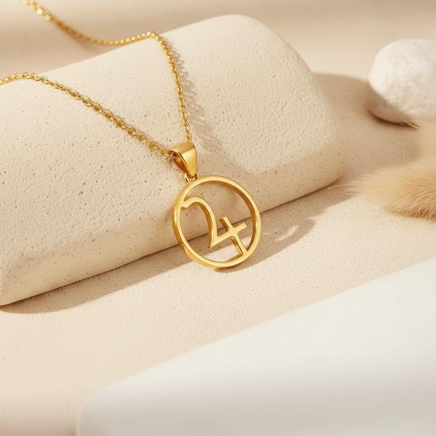 Jupiter Symbol Necklace | 925 Sterling Silver | Astrology Planet Jewelry | Meaningful Celestial Gift