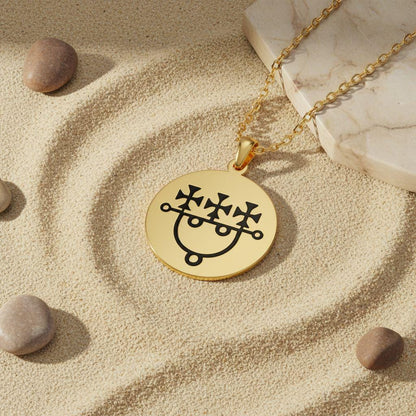 Sitri Sigil Necklace | 14K Gold Plated 925 Sterling Silver | Occult Protective Talisman | Meaningful Spiritual Gift for Her