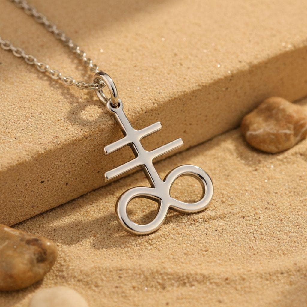 Leviathan Cross Necklace | 925 Sterling Silver | Gothic Alchemy Spiritual | Meaningful Occult Gift