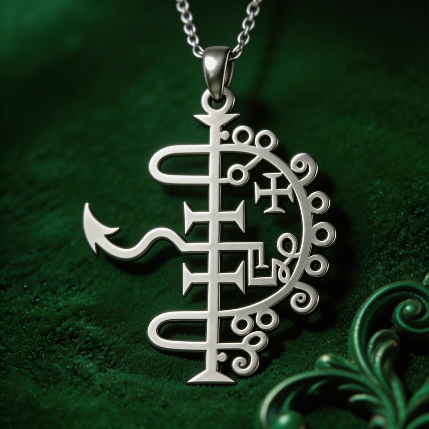 King Asmoday Sigil Pendant Necklace | Sterling Silver Jewelry | Dark Gothic Symbol | Occult Gift Idea
