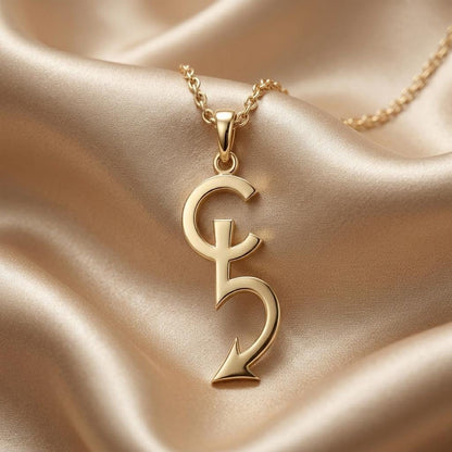 Cerberus Asteroid Symbol Necklace | 925 Sterling Silver Jewelry | Mythological Celestial Symbol | Meaningful Guardian Gift
