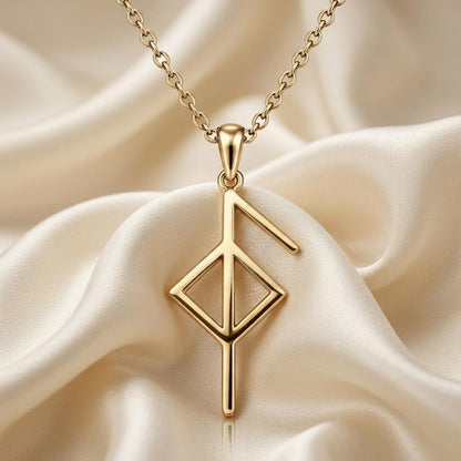 Viking Good Health Rune pendant necklace | 925 Sterling Silver for All | Norse Mythology & Protection | Gift for Health , Well-being
