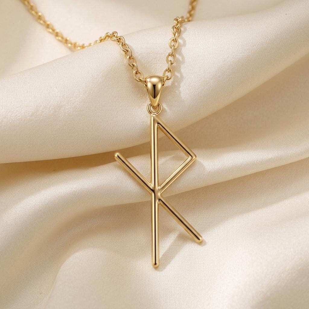 Safe Travel Rune Necklace | 925 Sterling Silver | Norse Mythology Charm | Protection & Journey Gift
