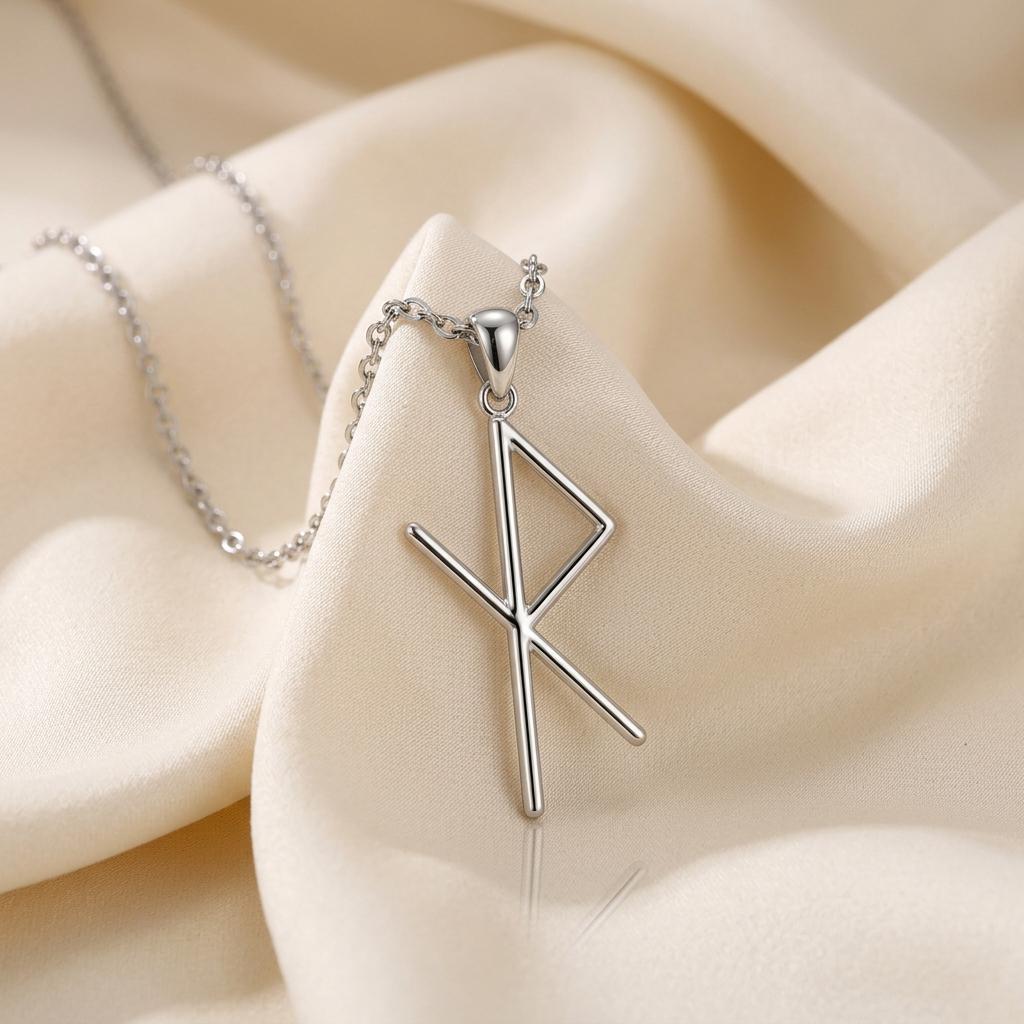 Safe Travel Rune Necklace | 925 Sterling Silver | Norse Mythology Charm | Protection & Journey Gift