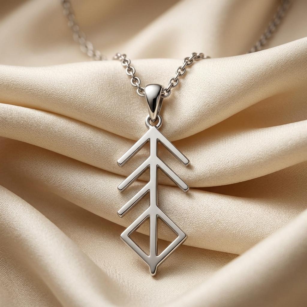 Viking Music Bind Rune Necklace | Sterling Silver | Norse Mythology Theme | Gift for Music Lovers