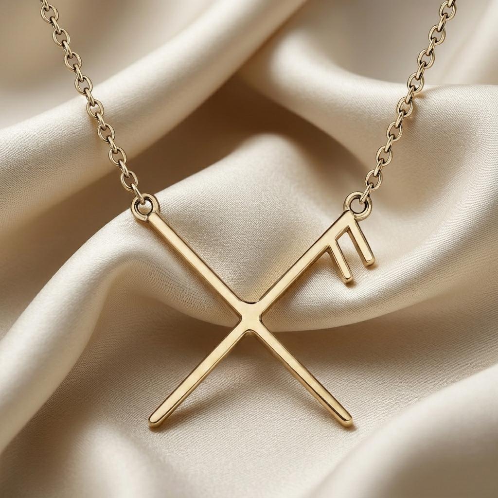 Viking Good luck / Good fortune Pendant Necklace | 925 Sterling Silver Jewelry | Norse Runic Symbol Theme | Meaningful Good Luck Gift