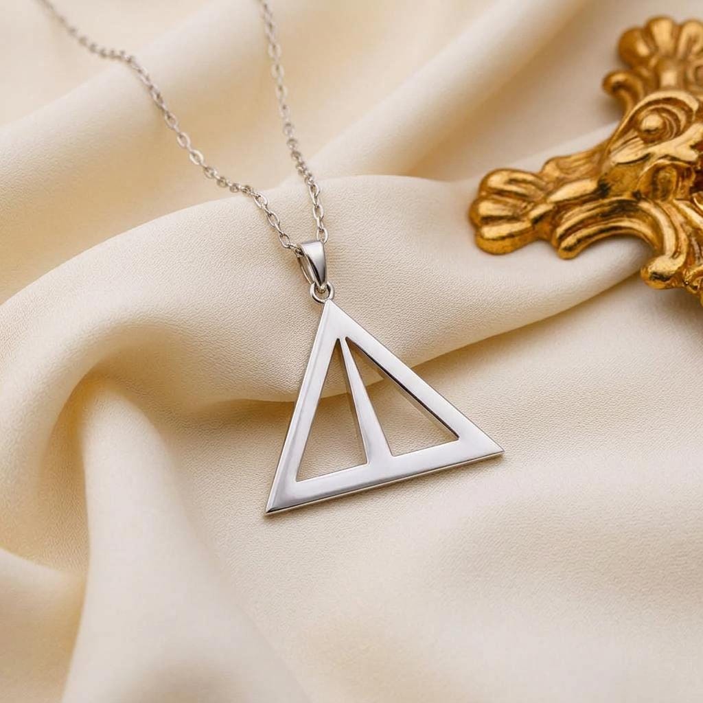Asia Symbol Necklace | 925 Sterling Silver | Geometric Minimalist | Meaningful Keepsake Gift
