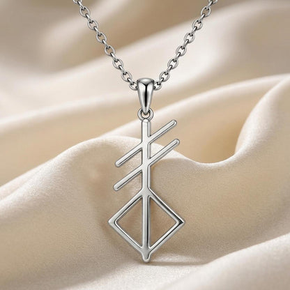Norse Creation Symbol Necklace | 925 Sterling Silver | Norse Mythology Inspired | Symbolic Strength Gift