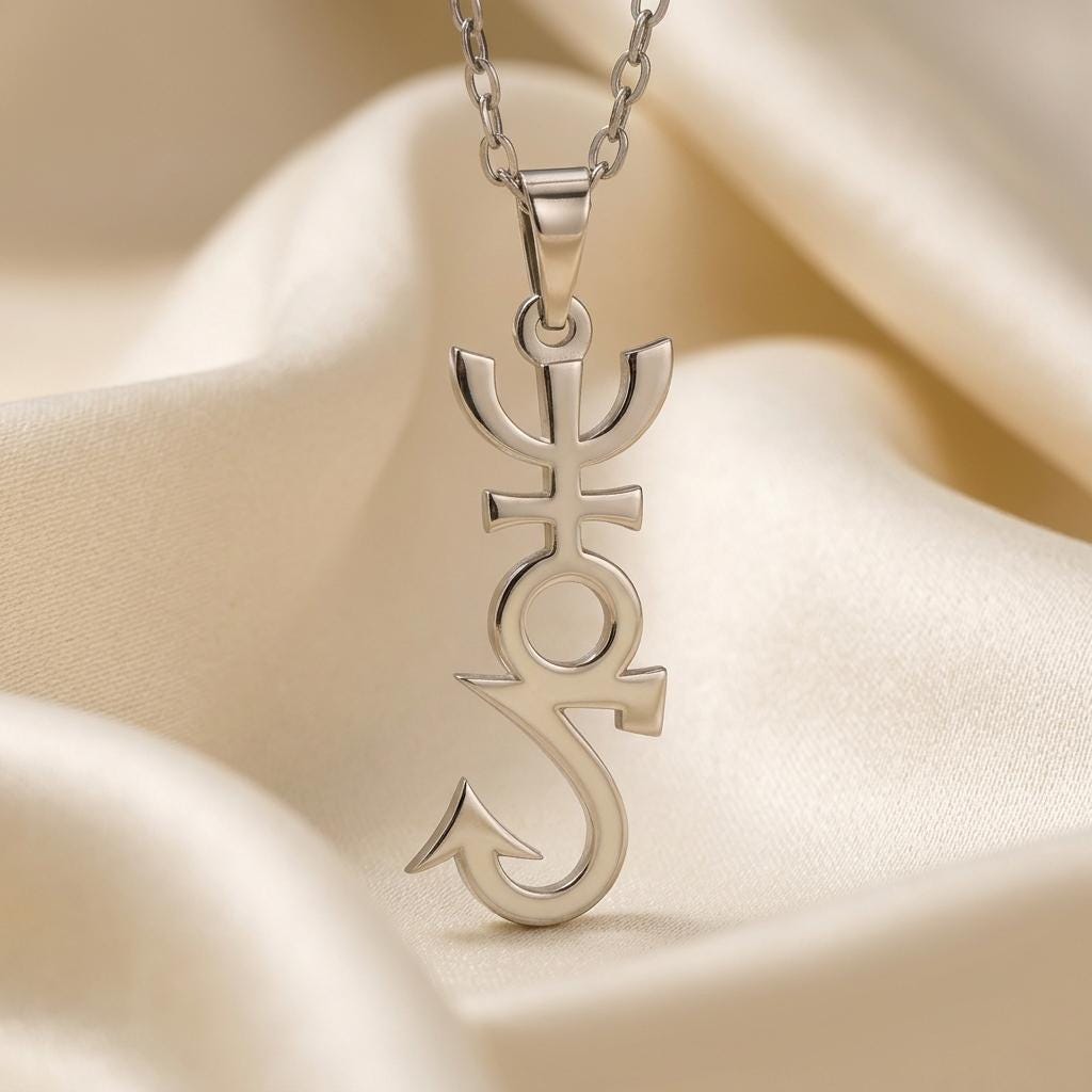 Apophis Symbol Necklace | 925 Sterling Silver | Mythology Inspired Jewelry | Meaningful Protection Gift