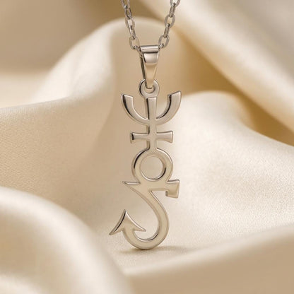 Apophis Symbol Necklace | 925 Sterling Silver | Mythology Inspired Jewelry | Meaningful Protection Gift