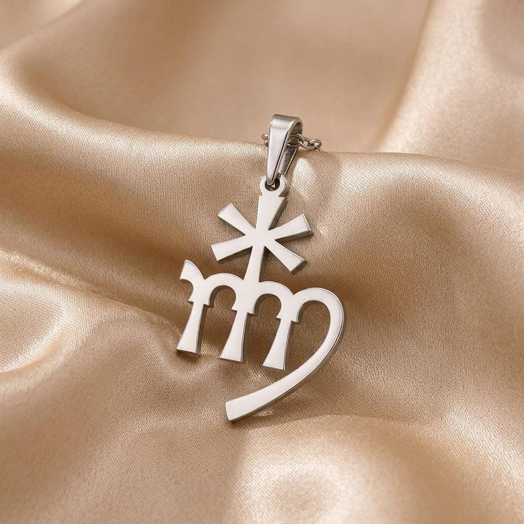 Astraea Symbol Necklace 925 Sterling Silver Handmade Astrological Pendant | Celestial Jewelry| Mythological,Zodiac |Meaningful Keepsake Gift