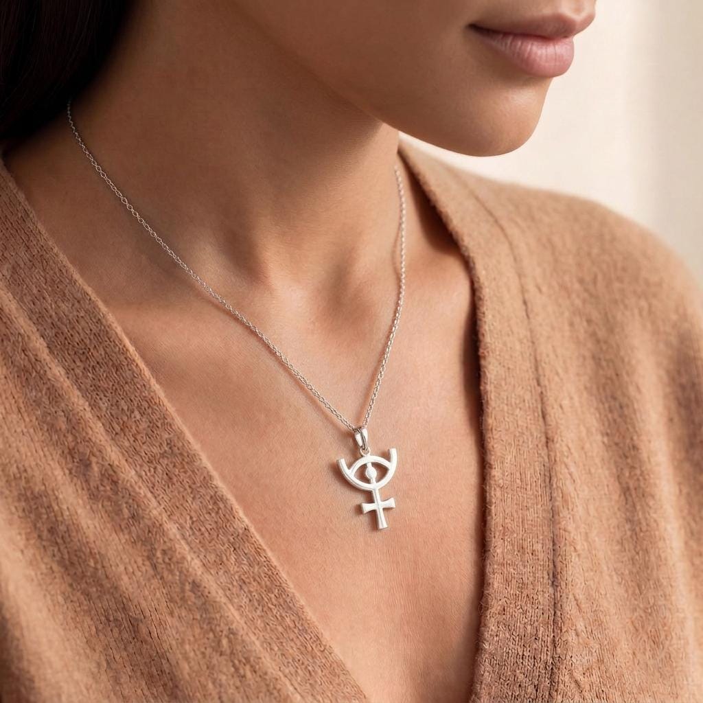 Osiris Necklace (Sterling Silver, Unisex) | Sterling Silver Jewelry | Ancient Egyptian Theme | Meaningful Symbolic Gift