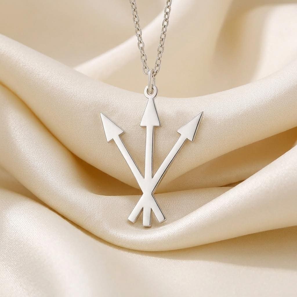 Silver Alchemy Symbol Necklace | 925 Sterling Silver | Esoteric Symbolic | Meaningful Spiritual Gift