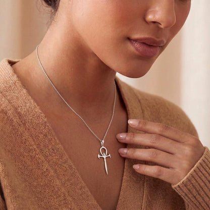 Ankh Necklace | 925 Sterling Silver | Mystical Life Symbol | Meaningful Life Gift