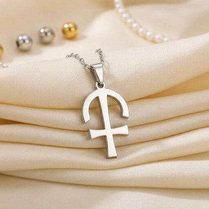 Kronos Symbol Necklace 925 Sterling Silver Handmade Astrological Pendant | For Astrology Enthusiasts | Symbolic Celestial Jewelry