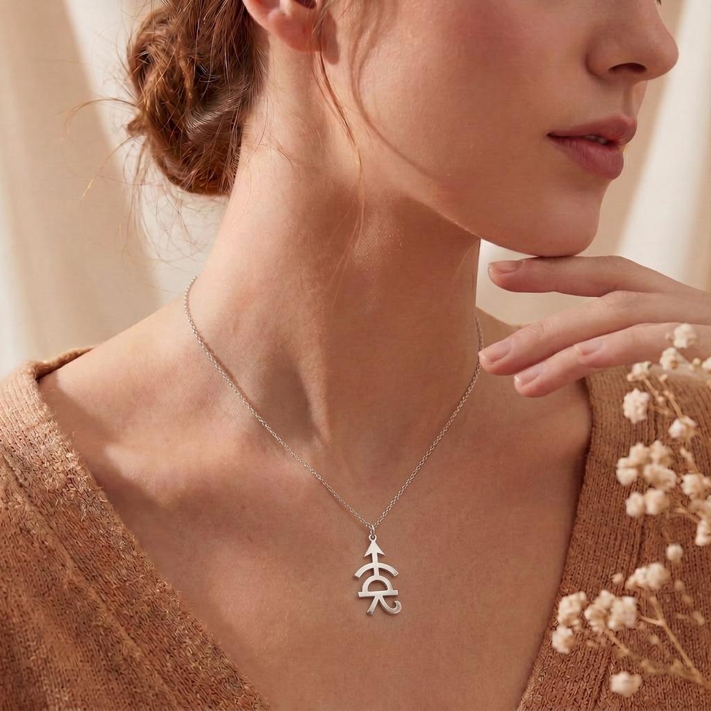 Achilles Symbol Necklace | 925 Sterling Silver | Greek Mythology Symbol | Gift for Strength