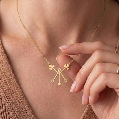 Marbas Sigil Necklace | 925 Sterling Silver Talisman Jewelry | Gothic Occult Symbol Style | Protective Spiritual Gift